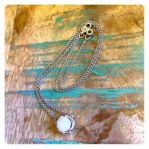 Tacori chalcedony 925 and 18k necklace